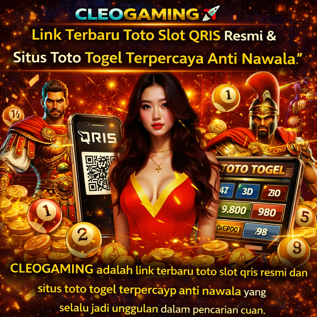 CLEOGAMING adalah link terbaru toto slot qris resmi dan situs toto togel terpercaya anti nawala yang selalu jadi unggulan dalam pencarian cuan.